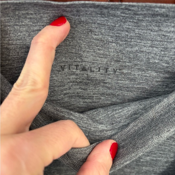 Vitality Daydream Gray Maternity Leggings & Nursing Bra - Picture 5 of 8